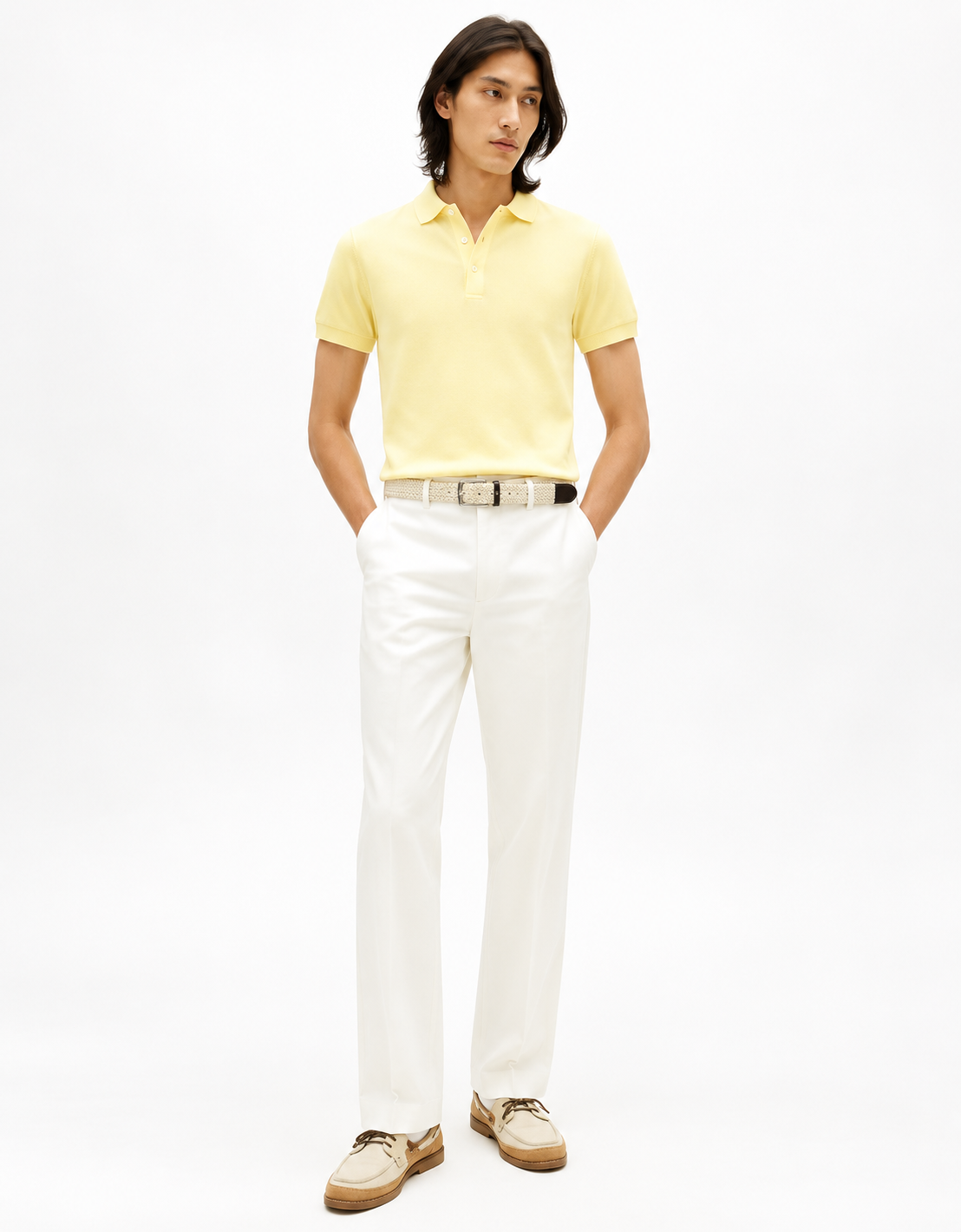 Liquid Cotton Essential Polo CITRONELLA