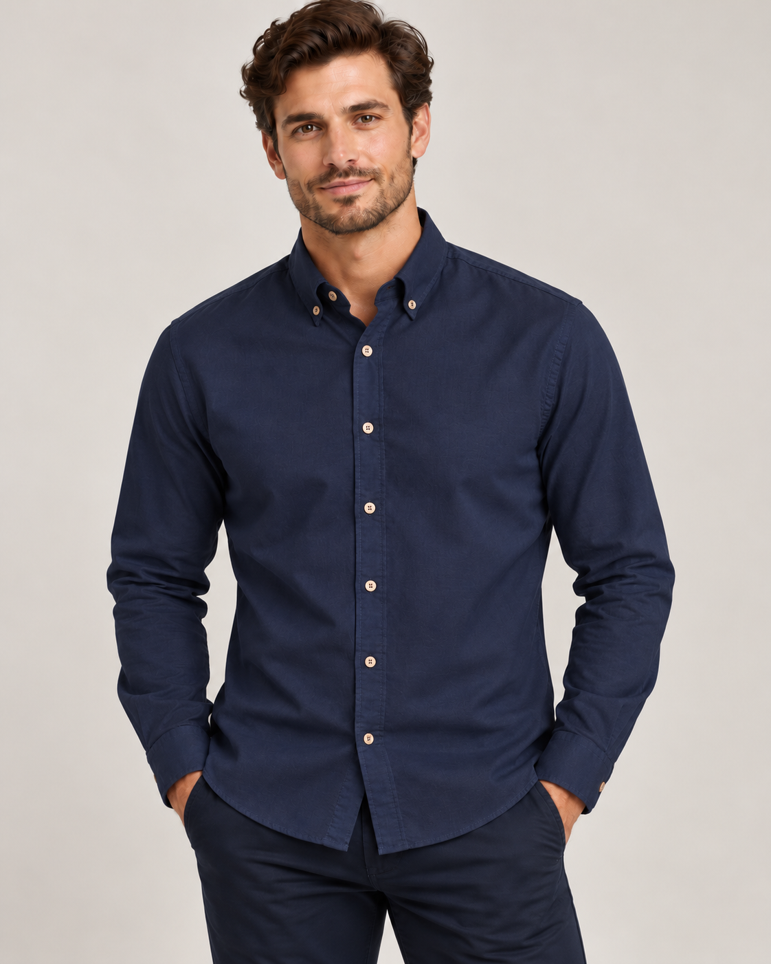 Lichfield Oxford Navy Shirt